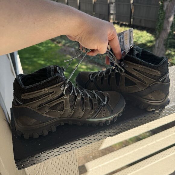 AKU 714 Alterra Lite Mid GTX W3 Men’s 5 Women’s 7 13623e22 Brown Blue Boots New‎ - Picture 7 of 11